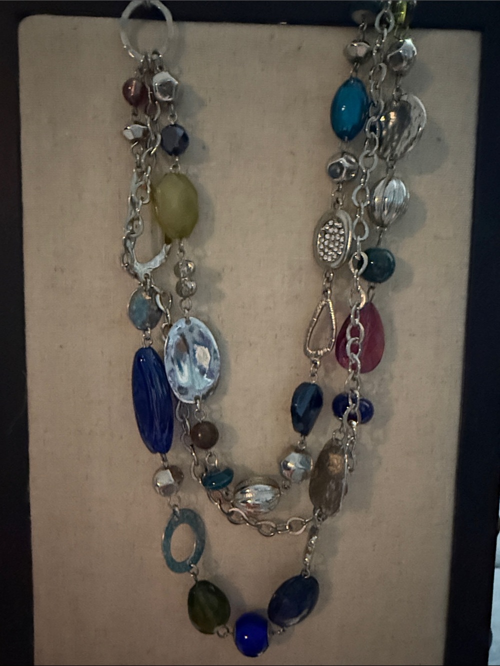 Multi-Color Beaded Layered Necklace - Women Jewelry